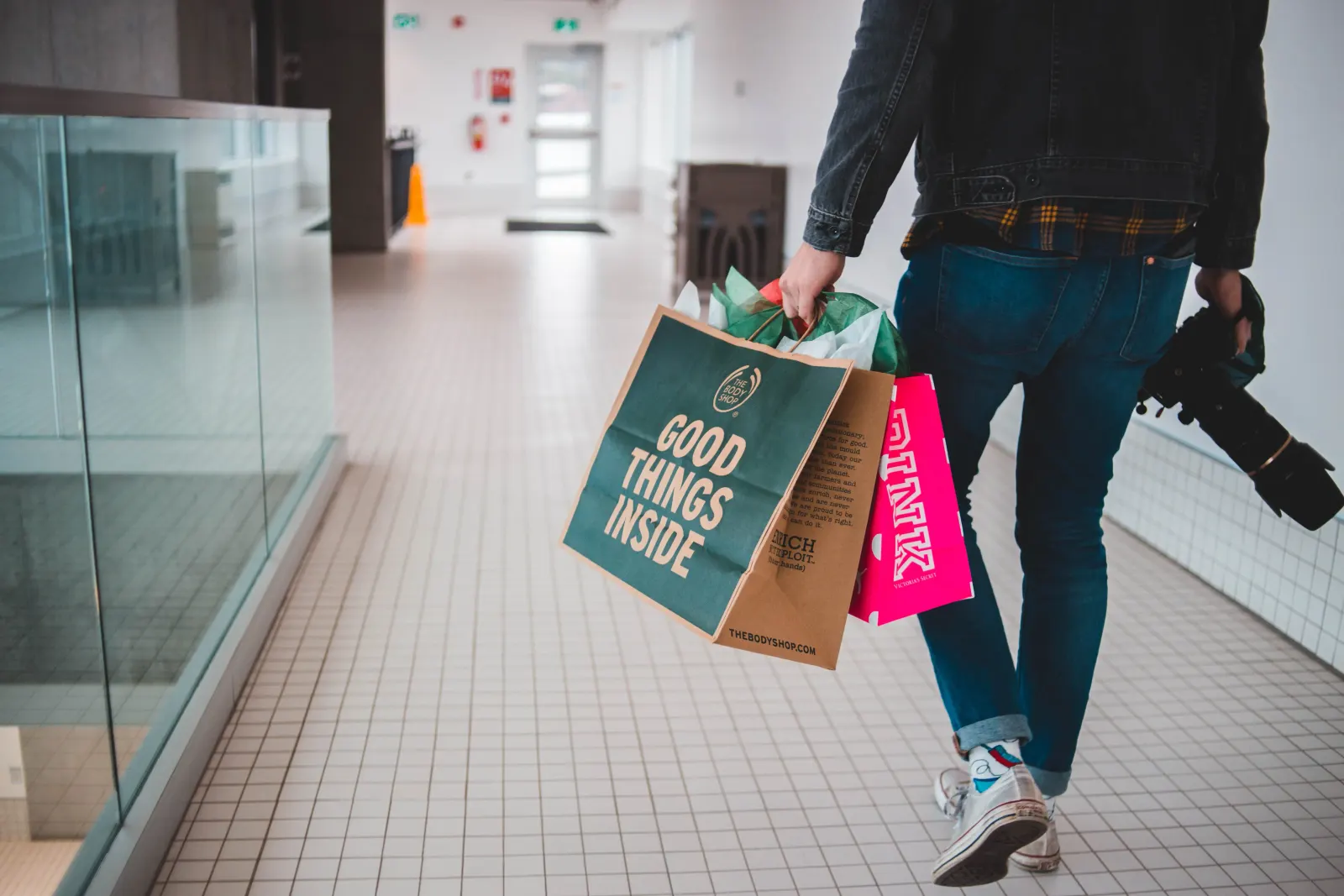 Shopping clothes on sale