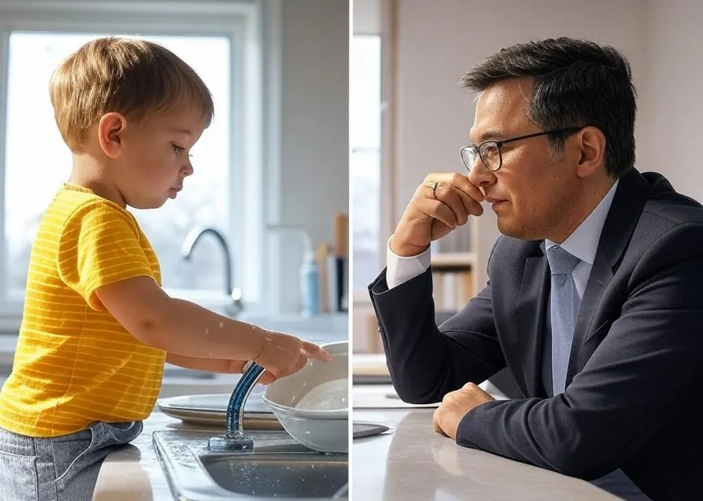 Kid doing chores leads to successful adults