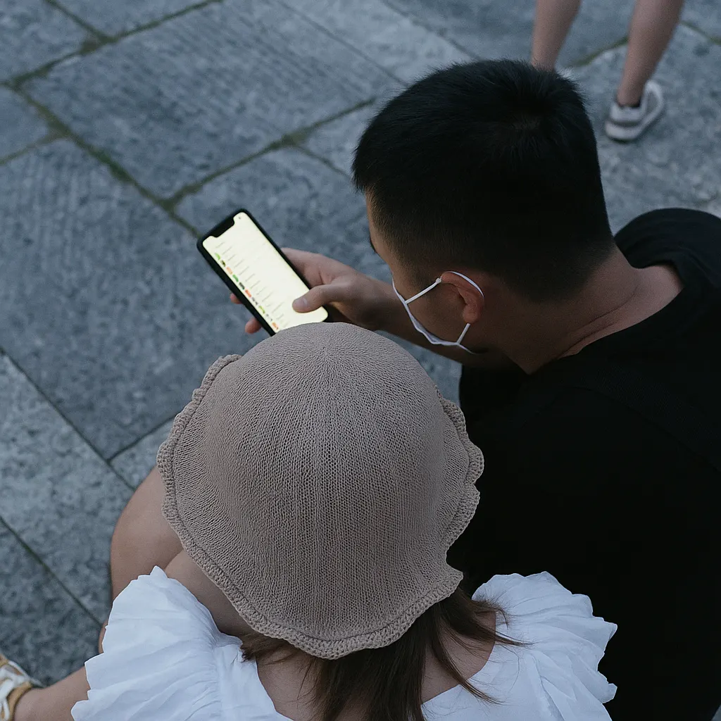 Parent applying parental controls to their son's phone