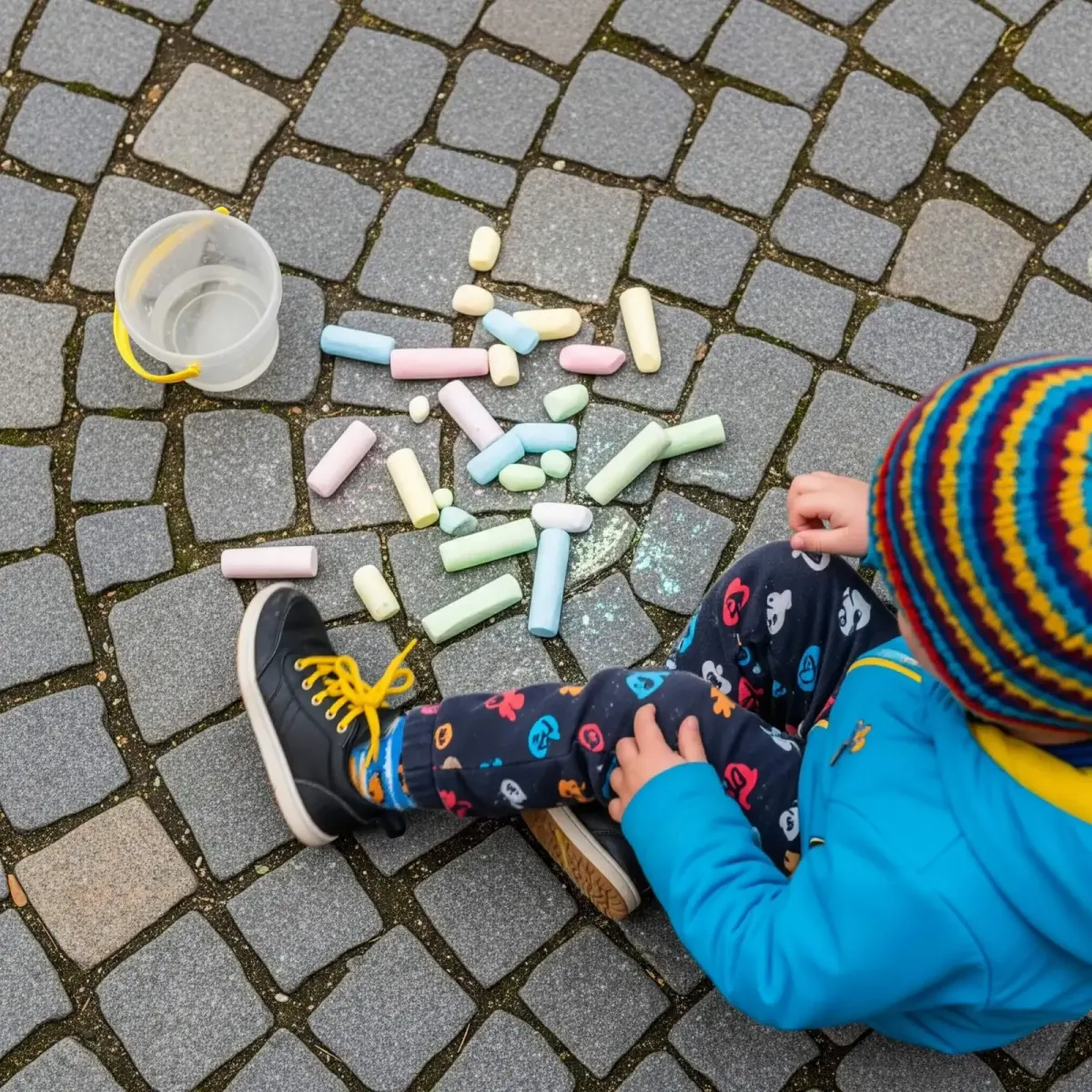 Kid having fun