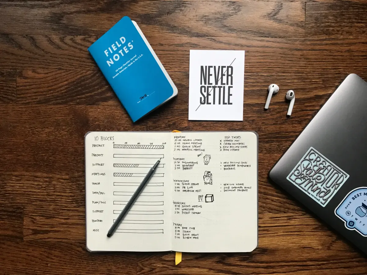 Staying organized taking notes